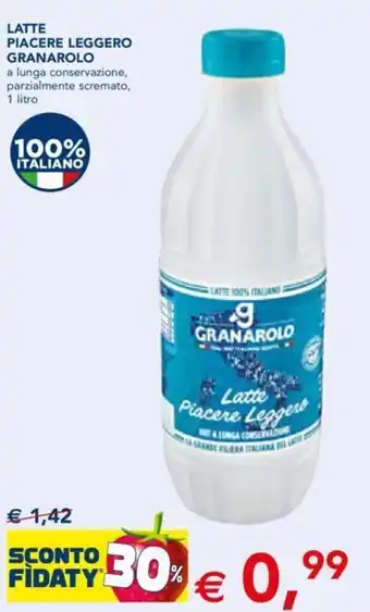 Esselunga Granarolo Latte Piacere Leggero a lunga conservazione 1 litro offerta
