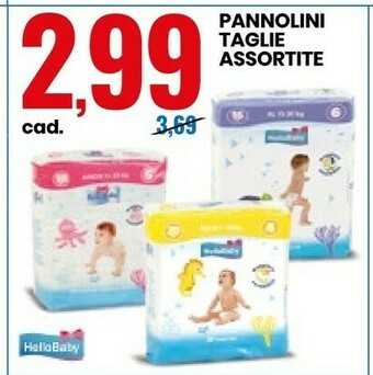 Eurospin Hello Baby Pannolini offerta