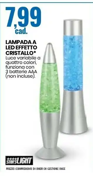 Lampada A Led Effetto Cristallo