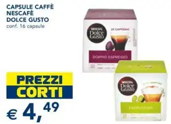 Esselunga Nescafe Capsule Caffè Dolce Gusto 16 capsule offerta