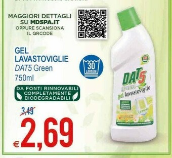 MD Discount DAT5 Gel Lavastoviglie Green offerta