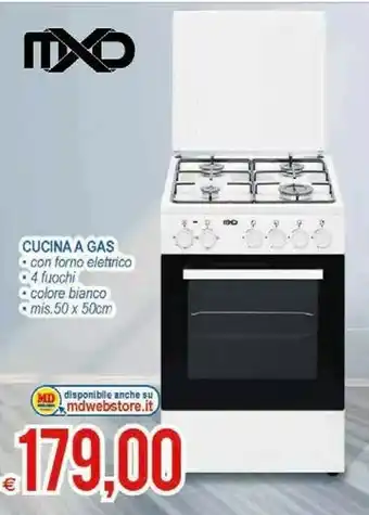 MD Discount Mxd Cucina A Gas Con Forno Eletrico offerta