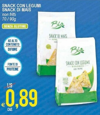 MD Discount Bio - Snack Con Legumi offerta