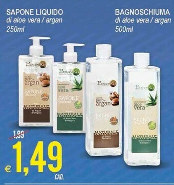 MD Discount Botanika Bagnoschiuma Di Aloe Vera/ Argan offerta