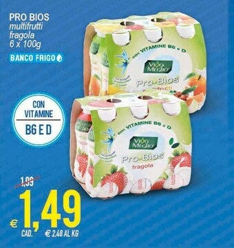 MD Discount Vivo Meglio Pro Bios Multifrutti 600 G(ml) offerta