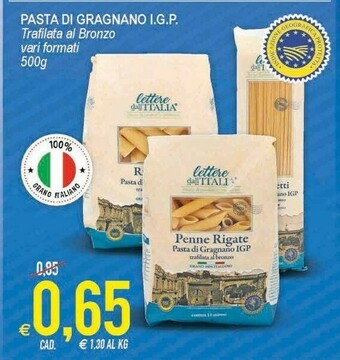 Lettere Dall'italia Pasta Di Gragnano IGP