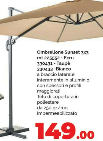 Orizzonte Ombrelloni da giardino offerta