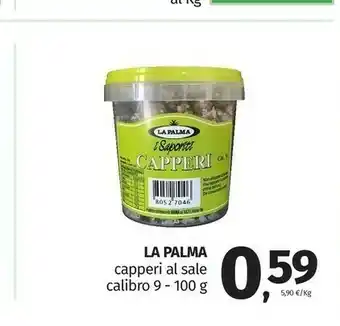 Pam La palma Capperi Al Sale Calibro 9 offerta