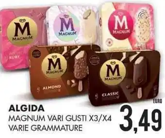 Mazzeo Giocattoli Algida Magnum vari gusti X3/X4 varie grammature offerta