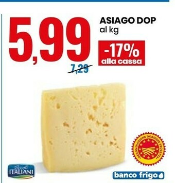 Eurospin Asiago DOP offerta