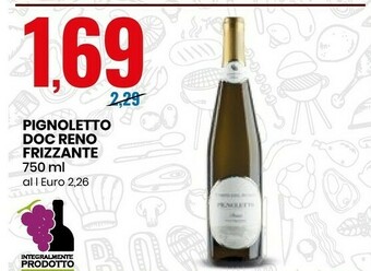 Eurospin Pignoletto Doc Reno Frizzante offerta