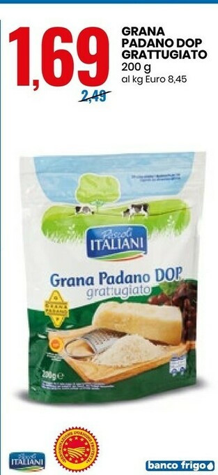 Eurospin Grana Padano DOP Grattugiato offerta