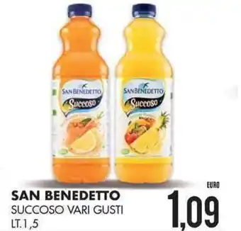 Mazzeo Giocattoli San Benedetto Succoso vari gusti lt.1,5 offerta