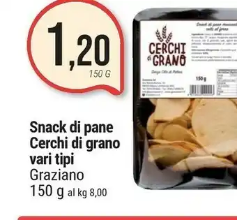 Supermercati Gulliver Snack di pane offerta