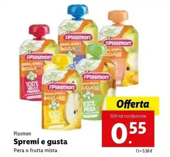 Lidl Plasmon Spremi E Gusta Mela 100 G(ml) offerta