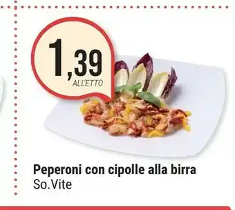 Peperoni con cipolle alla griglia