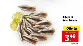 Lidl Filetti Di Alici Fresche offerta