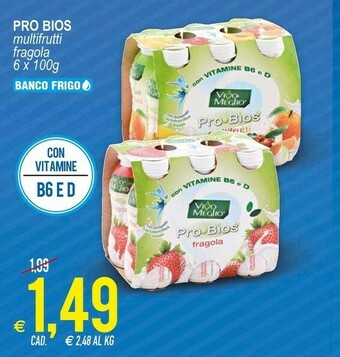 MD Discount Vivo Meglio Pro Bios Multifrutti 600 G(ml) offerta