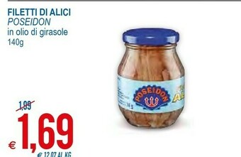 MD Discount Poseidon Filetti Di Alici In Olio Di Semi Di Girasole offerta