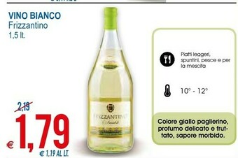 MD Discount Frizzantino Vino Bianco offerta