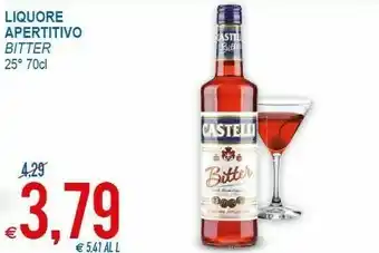 MD Discount Castelli Liquore Apertitivo Bitter offerta