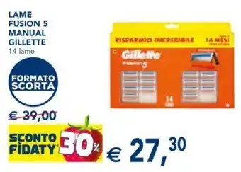 Esselunga Gillette Lame Fusion 5 Manual 14 Lame offerta