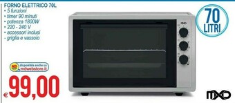 MD Discount Forno elettrico offerta