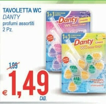 MD Discount Danty Tavoletta Wc Profumi Assortiti 2 Pz offerta
