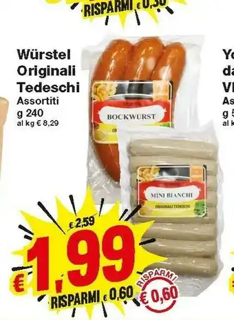 Prix Quality Wurstel offerta