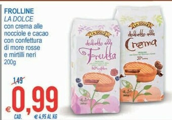 MD Discount La Dolce Frolline Con Crema Alle Nocciole E Cacao / Con Confettura Di More Rosse E Mirtilli Neri offerta