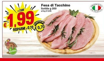 Prix Quality Tacchino offerta