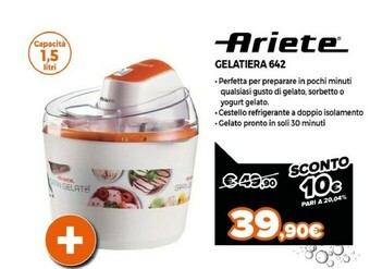 Expert Ariete Gelatiera 642 offerta