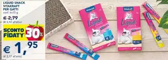 Esselunga Vitakraft Liquid Snack Per Gatti Conf. 6 x 15 g offerta