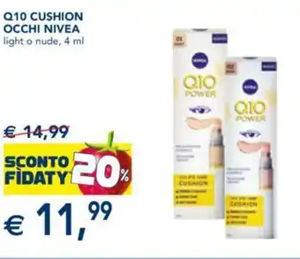 Esselunga Nivea Q10 Cushion Occhi Light o Nude 4 ml offerta