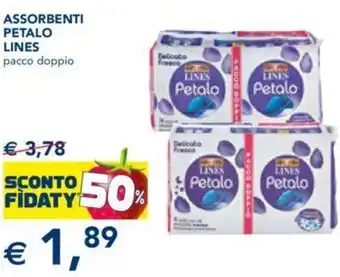Esselunga Lines Assorbenti Petalo Pacco Doppio offerta