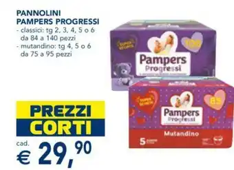 Esselunga Pampers Progressi Pannolini offerta