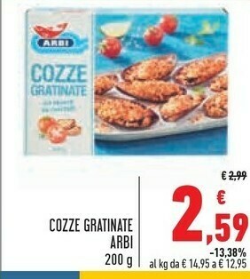 Conad Superstore Arbi Cozze offerta