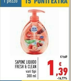 Conad Superstore Fresh & Clean Sapone liquido offerta