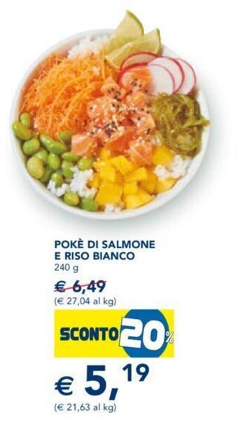 Esselunga Pokè di Salmone E Riso Bianco 240 g offerta