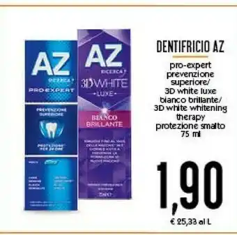 Conad Az AZ Dentifricio Pro-expert Prevenzione Superiore/ 3d White Luxg Blanco Brillante/ 3d White Whitening Therapy Protezione Sma offerta