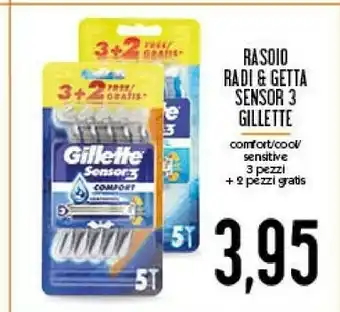 Conad Gillette Gillette Rasoio Radi & Getta Sensor 3 offerta