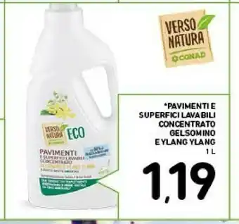 Conad Conad Pavimenti E Superfici Lavabili Concentrato Gelsomino Eylang Ylang offerta