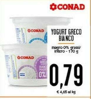 Conad Yogurt greco offerta