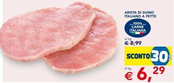 Esselunga Arista di Suino Italiano A Fette offerta