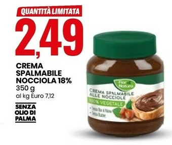 Eurospin Fior di natura Crema Spalmabile Nocciola offerta