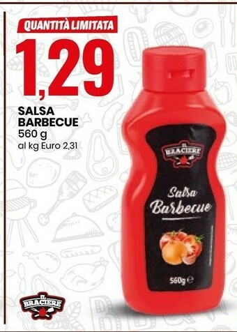 Eurospin Il braciere Il Braciere - Salsa Barbecue 560 G(ml) offerta