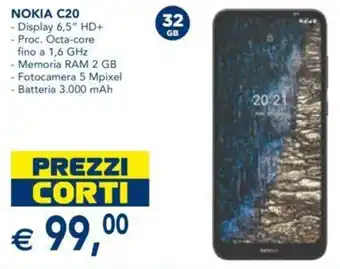 Esselunga Nokia C20 32gb offerta