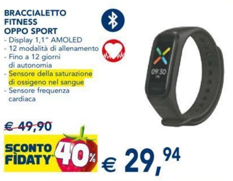 Esselunga Oppo Sport Braccialetto Fitness offerta