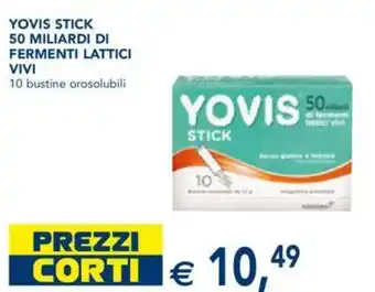 Esselunga Yovis Stick 50 Miliardi Di Fermenti Lattici Vivi 10 Bustine Orosolubili offerta