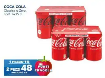Esselunga Coca Cola Classica o Zero, Conf. 6 x 15 cl offerta
